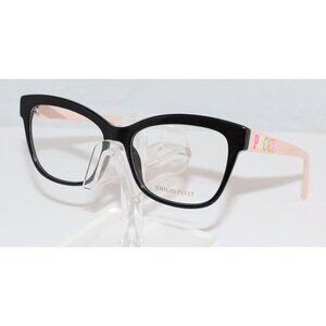 New Women's Black & Pink Cat Eye Eyeglasses 54-15-140